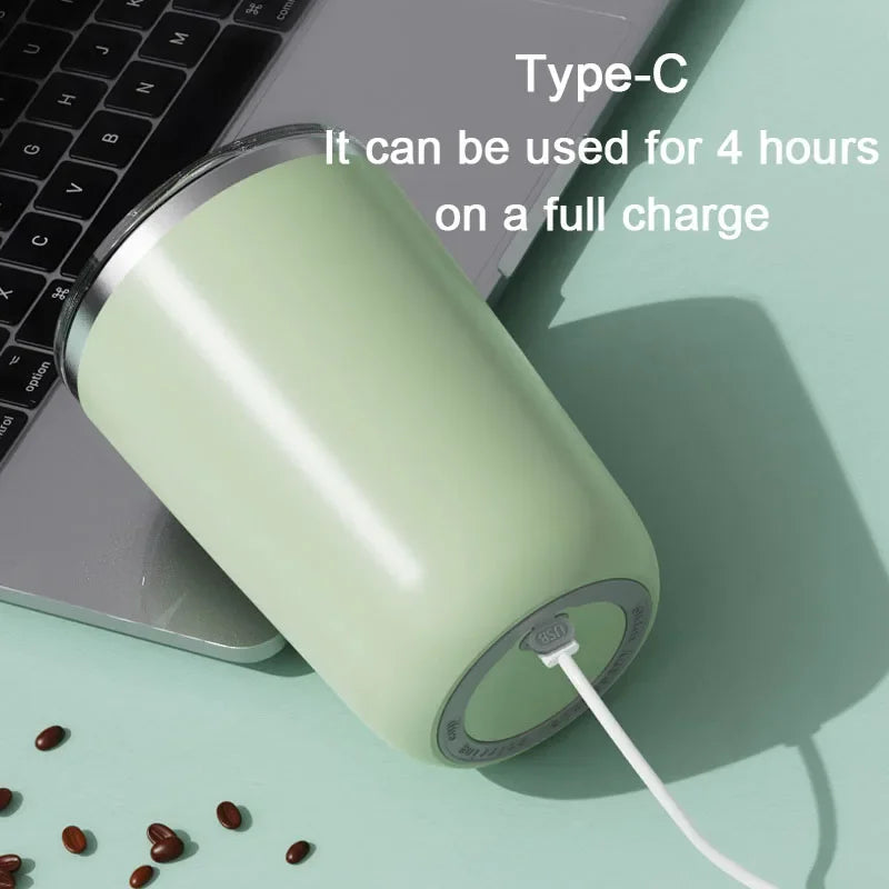 Automatic Mixing Cup Self Stirring Magnetic Mug USB Rechargeable Stainless Steel Milk Stirring Coffee Cup Smart Mixer Water Cup