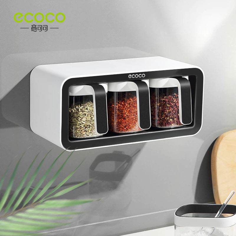 ECOCO Kitchen Accessories Organizer Rack Multi-Function Spice Storage Condiment Bottle Storage Rack Tool Kitchen Gadgets