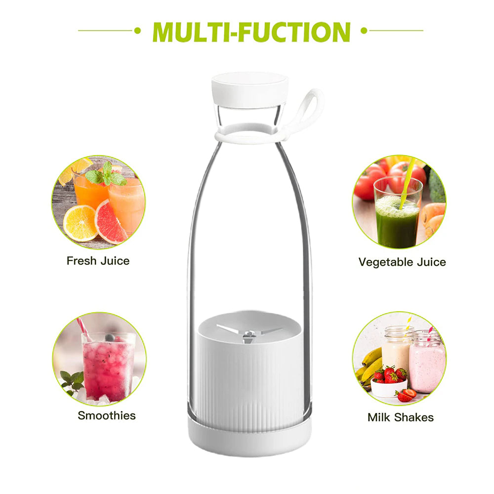 Portable Blender Juicer Bottle Mixer Electric USB Charge Mini Fruit Milk Mixers Juicer Cup Blender Milkshake Juice Maker Machine